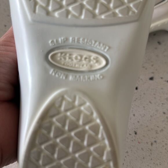 Klogs Footwear White Leather Mary Jane Wedge Shoes Slip Resistant Size 6.5 EUC - Picture 5 of 12